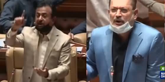 Badmashi Nahi Chalne Dein Ge - Haleem Adil Sheikh Vs Sharjeel Memon in Sindh Assembly
