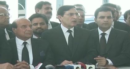 Barrister Gohar & Latif Khosa press conference regarding contempt of plea court against govt