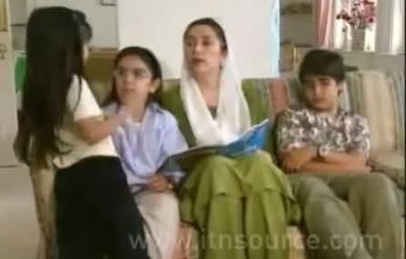 Benazir Bhutto with Her Small Kids Asifa, Bakhtawar and Bilawal, Rare Video