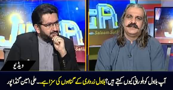 Bilawal is Punishment of Zardari's Sins - Ali Amin Gandapur