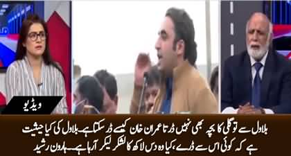 Bilawal se to mahally ka bacha nhn darta Imran Khan kyn dary ga - Haroon ur Rasheed