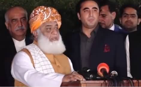 Bilawal Zardari And Moulana Fazul Rehman Joint Press Conference - 17th June 2019