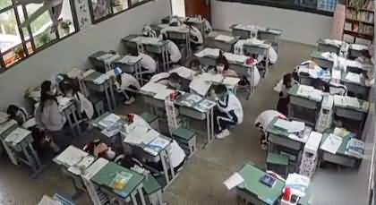 Brave teachers efficiently evacuate students during Earthquake in Sichuan, China