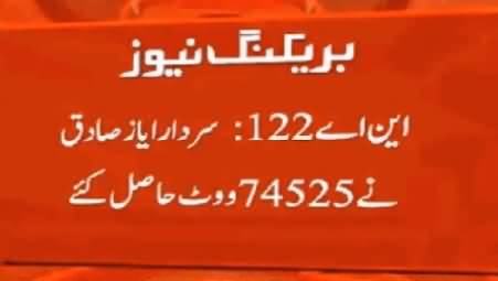 Breaking: Election Commission Issues Official Unconfirmed Result of NA-122