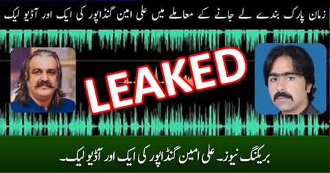 Breaking News: Ali Amin Gandapur's Latest Audio Call Leaked