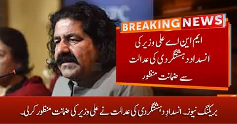 Breaking News: Anti-Terrorism court grants bail to MNA Ali Wazir