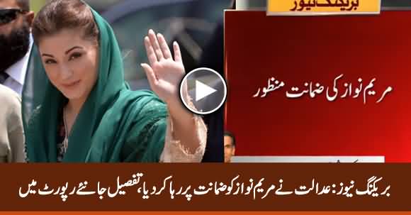 Breaking News: Lahore High Court Approves Maryam Nawaz Bail