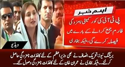 Breaking News: Maleeka Bokhari receives nomination papers of PM's designation for Imran Khan - Dawn News