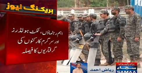 Breaking News: Operation against PTI, important arrests expected