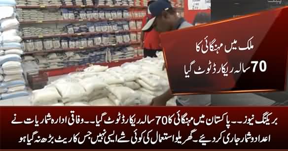Breaking News: Pakistan's Inflation Breaks 70 Year Record in 3 Years of PTI Govt
