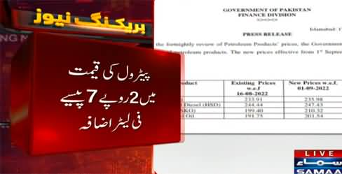 Breaking News: Petroleum prices increased once again