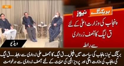 Breaking News: PMLQ's delegation meets Asif Zardari, requests to help in Punjab for Pervaiz Elahi