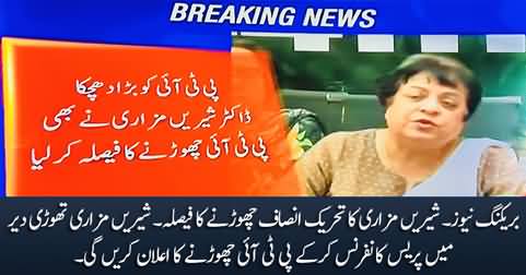 Big setback for PTI as Shireen Mazari decides to leave PTI