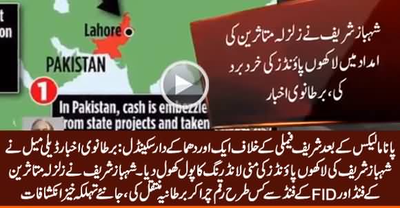 British Newspaper Dailymail Unearth Shocking Scandal of Shehbaz Sharif's Money Laundering