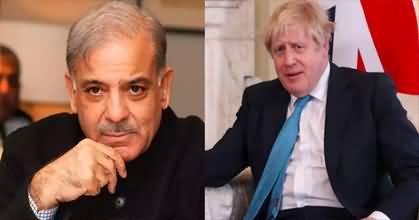 British PM Boris Johnson congratulates PM Shahbaz Sharif