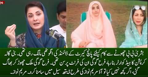 Bushra Bibi was demanding five carat diamond ring for a small work - Maryam Nawaz on leaked audio