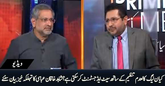 Can PMLN Do Seat Adjustment With TLP in Elections? Shahid Khaqan Abbasi's Shocking Statement