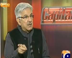 Capital Talk (Khawaja Asif Exclusive Interview on Terrorism and Musharraf) – 21st January 2014