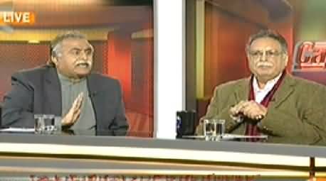 Capital Talk (Kya Waziristan Ko Operation Se Pehley Khali Kya Jaye Ga?) - 24th February 2014