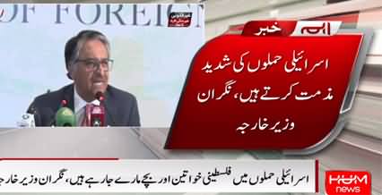 Caretaker foreign minister Pakistan issues statement on Israel Palestine conflict