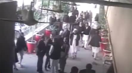 CCTV footage of  the arrest of Latif Afridi's killer