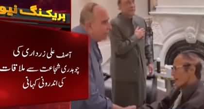 Ch Shujjat Hussain meets Asif Zardari, expresses deep concerns to him about his son