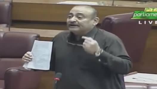 Chairman NAB Harasan Karne Lage To Khatoon Kis Ke Pass Jaye? - Abdul Qadir Patel Speech in NA