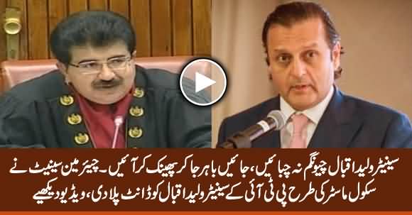 Chairman Senate Scolds PTI Senator Waleed Iqbal Like A School Master