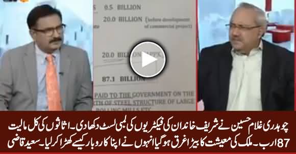 Chaudhry Ghulam Hussain Shows The List of Sharif Family's Industries And Tells Assets Worth