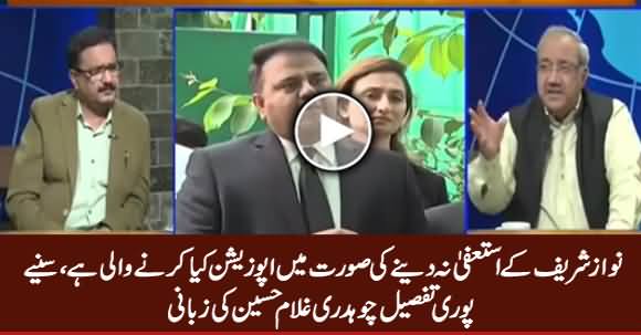 Chaudhry Ghulam Hussain Telling What Opposition Going To Do If PM Didn't Resign