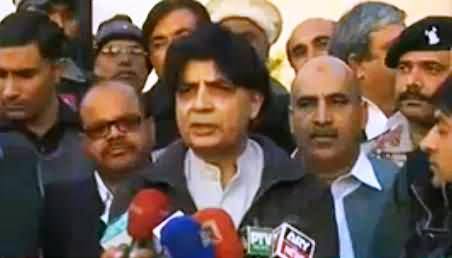 Chaudhry Nisar Talking To Media in Taxila About Different Issues - 22nd November 2014