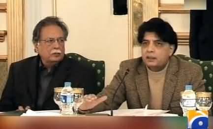 Chaudhry Nisar Vows to Ban Media From Broadcasting the Statements of Terrorists