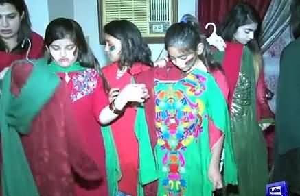 Check The Preparations of PTI Female Supporters For PTI Jalsa in Lahore