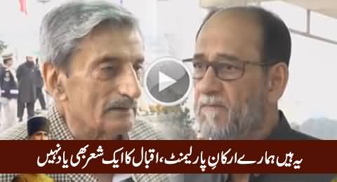 Check The Reality of Our Parliamentarians, How Much They Know About Iqbal