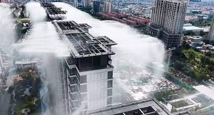 China introduces rooftop artificial rain to beat summer heat