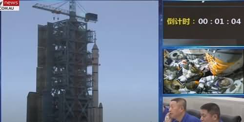 China Launched Three Astronauts into Orbit to Begin Occupation of the Country's New Space Station