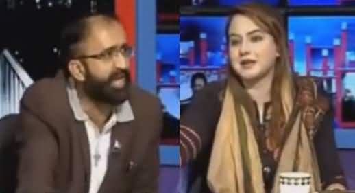 Clash Between Maiza Hameed & Umar Riaz Abbasi