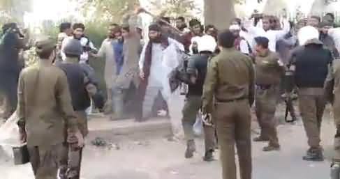 Clash Between Police And Tehreek e Labbaik Supporters