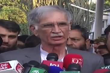 CM KP Pervaiz Khattak talks to media in Peshawar - 1st December 2017