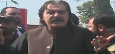 CM KPK Ali Amin Gandapur's media talk outside Adiala jail after meeting Imran Khan