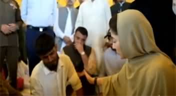 CM Maryam Nawaz talking to flood victims in Jalalpur Pirwala