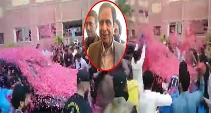 CM Punjab Ch Pervaiz Elahi warmly welcomed by people in Cardiology Hospital