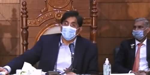 CM Sindh Murad Ali Shah Appeals Federal Govt To Take Serious Actions On 3rd Wave of Coronavirus