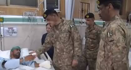 COAS General Syed Asim Munir visits Quetta Garrison, inquired about the health of wounded soldiers in the Zhob attack