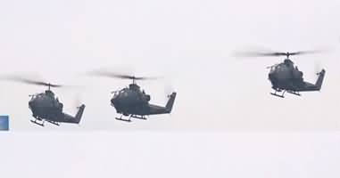 Cobra Helicopters Performance On Pakistan Day Parade