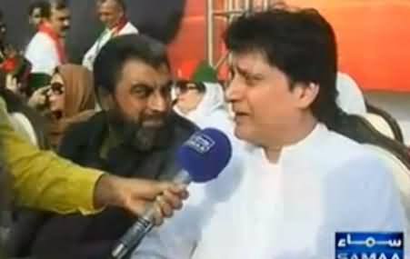Cricketer Mohsin Khan Reached PTI Jalsa Venue, Telling His Views About Imran Khan
