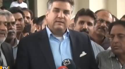 Daniyal Aziz Complete Media Talk After Disqualification Outside Supreme Court
