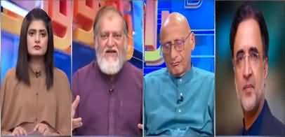 Debate between Orya Maqbool Jan & Qamar Zaman Kaira on Imran Khan's long march