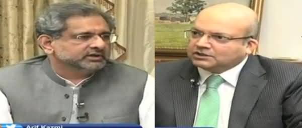 Debate Between PM Shahid Khaqan Abbasi & Nadeem Malik on Nawaz Sharif's Controversial Statement