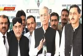 Defence Minister Pervez Khattak and Akhtar Mengal Joint Press Conference - 27th June 2019